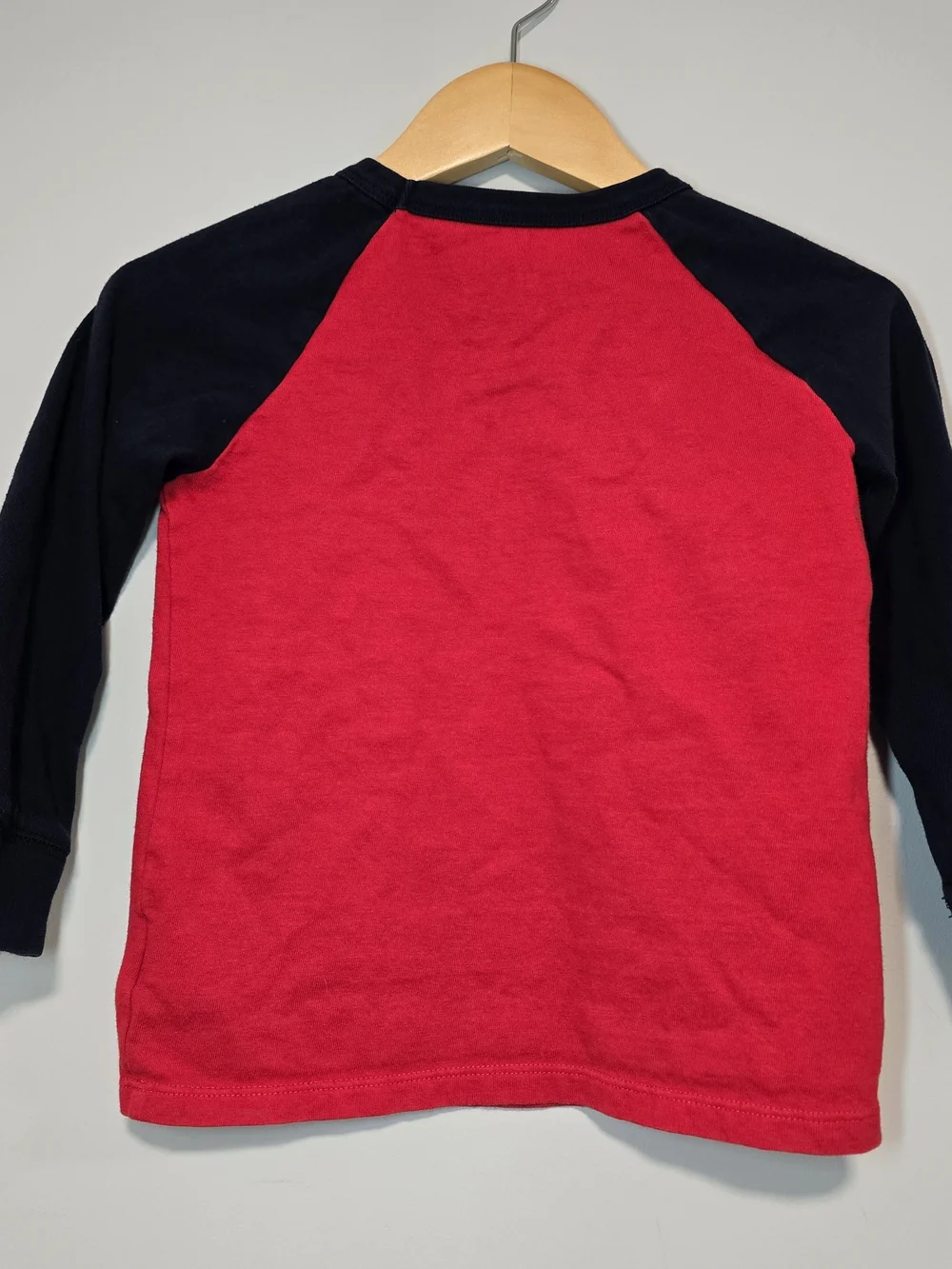 GAP Kids Red & Navy Long-Sleeve Raglan Shirt